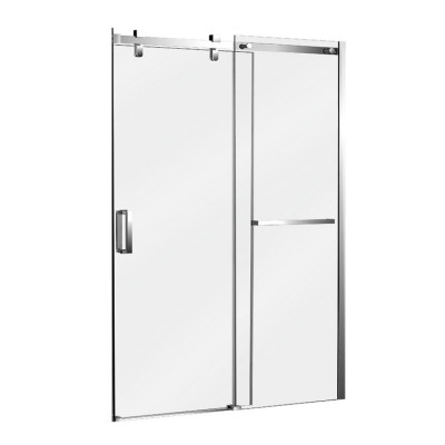 Tempered Glass Hardware Bath Door Sliding Semi Frameless Shower Screen