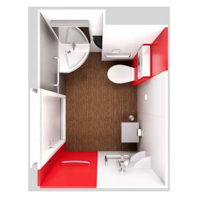 Modular Bathroom Pods Prefab Combination Toilet Shower Cabin