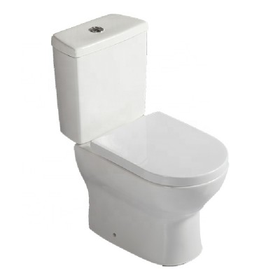 Chinese Bathroom WC Two Piece Ceramic Floor Mounted Toilet Set