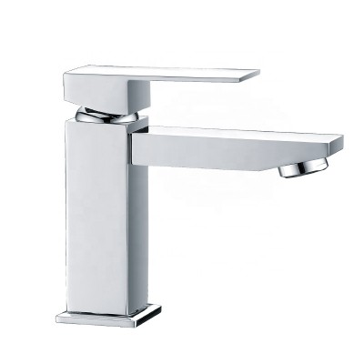 Bathroom Brass Wide Mouth Hot and Cold Water Waterfall Basin Faucet