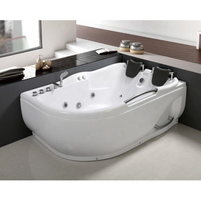 Bathroom Free Standing Acrylic 2 Person Whirlpool Massage Bathtub