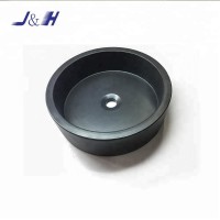 Black Concrete Vanity Bathroom Sinks Wash Basin in Round Shape