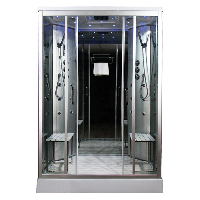 Douche Cabine Tempered Glass 2 Person Steam Shower Room Cabin